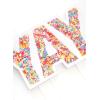 image:imageC R Gibson CCT25410 Kailo Chic Yay Acrylic Cake Topper 5 x 475 Multicolor