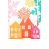 image:imageC R Gibson Set of 3 Kailo Chic Acrylic Holiday House Christmas Decorations Sizes Vary Green and TurquoiseCoral  Orange and Pink