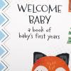 image:imageCR Gibson Blooming Beginnings First 5 Years Gender Neutral Baby Memory Book 875 W x 113 L with 48 Guided Pages MulticolorForest Friends