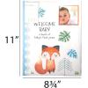 image:imageCR Gibson Blooming Beginnings First 5 Years Gender Neutral Baby Memory Book 875 W x 113 L with 48 Guided Pages MulticolorForest Friends