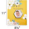 image:imageCR Gibson Blooming Beginnings First 5 Years Gender Neutral Baby Memory Book 875 W x 113 L with 48 Guided Pages MulticolorSweet as Can Bee