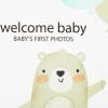 image:imageCR Gibson Blooming Beginnings Gender Neutral Baby Photo Album Book Holds 64 Photos 85 x 9 MulticolorForest Friends