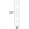 image:imageCR Gibson Blooming Beginnings Vinyl Baby Growth Chart for Walls 8 x 72 MulticolorLittle Moon