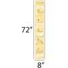 image:imageCR Gibson Blooming Beginnings Vinyl Baby Growth Chart for Walls 8 x 72 MulticolorSweet as Can Bee