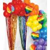 image:imageCR Gibson CBGL25535 Love is Love Balloon Garland Arch Kit 16 Foot Arch 325 Foot Rainbow Fringe 3 Rainbow Mylar Heart Balloons and More Over 60 PiecesLove is Love