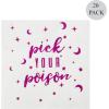 image:imageCR Gibson Haunted House Kailo Chic 3Ply Halloween Disposable Paper Cocktail Napkins 5 x 5 MulticolorPick Your Poison