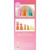 image:imageCR Gibson Kailo Chic Acrylic Bunny Spring and Easter Decorations Sizes Vary Teal and Blue 3 PiecesCoral  Orange  Yellow