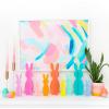 image:imageCR Gibson Kailo Chic Acrylic Bunny Spring and Easter Decorations Sizes Vary Teal and Blue 3 PiecesTeal  Blue