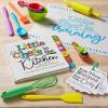 image:imageCR Gibson Kids Games  Little Chef Kitchen Activity Set for Toddlers and Preschoolers 2Piece Rolling Pin amp MatEasy Peasy Recipe Card Ring