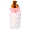 image:imageCR Gibson Pink Baby Bottle Honeycomb Set2  Decorative Baby Shower Honeycomb Dcor Nursery Party DecorPink