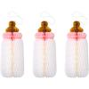 image:imageCR Gibson Pink Baby Bottle Honeycomb Set2  Decorative Baby Shower Honeycomb Dcor Nursery Party DecorPink