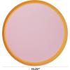 image:imageCR Gibson TW1225056 Kailo Chic Disposable Paper Dinner Plate Set for Parties 105 Diameter Lavender and Orange 8pcsLavender  Orange