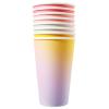 image:imageCR Gibson TWCS25329 Kailo Chic Disposable Paper Cups with Straws for Parties 16 fl Oz Ombre 8pcs