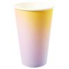 image:imageCR Gibson TWCS25329 Kailo Chic Disposable Paper Cups with Straws for Parties 16 fl Oz Ombre 8pcs