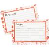 image:imageCR Gibson Recipe Cards  4 x 6 Double Sided Blank Kitchen Recipe Card Set 40Count Vintage BakewareStrawberry Fields