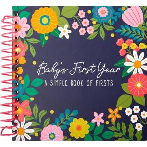 image:imageCR Gibson Blooming Beginnings Gender Neutral Baby Photo Album Book Holds 64 Photos 85 x 9 MulticolorBlooming Beginnings