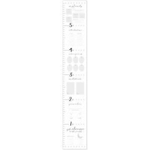 image:imageCR Gibson Blooming Beginnings Vinyl Baby Growth Chart for Walls 8 x 72 MulticolorLittle Moon