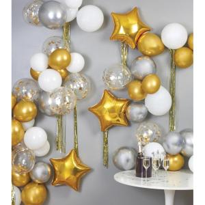 image:imageCR Gibson CBGL25535 Love is Love Balloon Garland Arch Kit 16 Foot Arch 325 Foot Rainbow Fringe 3 Rainbow Mylar Heart Balloons and More Over 60 PiecesCelebrations