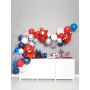 image:imageCR Gibson CBGM25325 Holiday Candy Cane Themed Celebration Balloon Garland Arch Kit 16 Foot Arch Multicolor over 60pcsAmericana