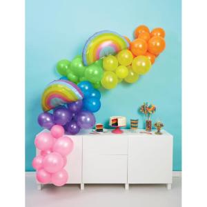 image:imageCR Gibson CBGM25325 Holiday Candy Cane Themed Celebration Balloon Garland Arch Kit 16 Foot Arch Multicolor over 60pcsOver the Rainbow
