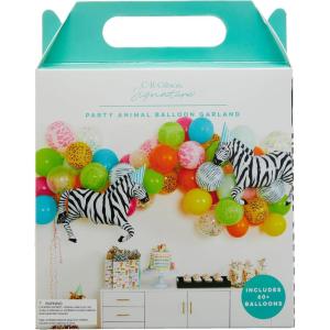 image:imageCR Gibson CBGM25325 Holiday Candy Cane Themed Celebration Balloon Garland Arch Kit 16 Foot Arch Multicolor over 60pcsZoo Animal