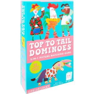 image:imageCR Gibson Games for Kids  Classic Family Game Early Learning Toddlers and Preschoolers 28Count Top to Tail DominoesDominoes