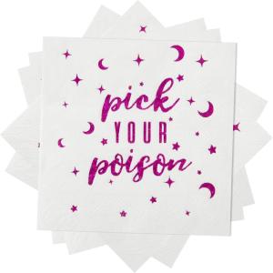 image:imageCR Gibson Haunted House Kailo Chic 3Ply Halloween Disposable Paper Cocktail Napkins 5 x 5 MulticolorPick Your Poison