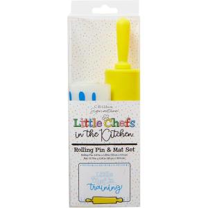 image:imageCR Gibson Kids Games  Little Chef Kitchen Activity Set for Toddlers and Preschoolers 2Piece Rolling Pin amp MatRolling Pin  Mat