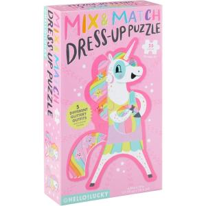 image:imageCR Gibson Kids Puzzles  Double Sided Jumbo Puzzle for Toddlers and Preschoolers 32Piece Bananas for YouDress Up Unicorn
