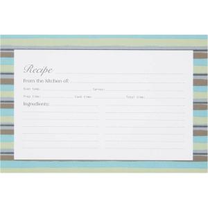 image:imageCR Gibson Recipe Cards  4 x 6 Double Sided Blank Kitchen Recipe Card Set 40Count Vintage BakewareForage