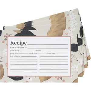 image:imageCR Gibson Recipe Cards  4 x 6 Double Sided Blank Kitchen Recipe Card Set 40Count Vintage BakewareLemons