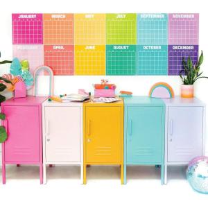 image:imageKailo Chic Rainbow Dry Eraser Vinyl Monthly Wall Decals 12 Piece VMWC25364Monthly