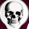 image:imageCR Gibson Apothecary Halloween Dinner Plates DieCut Skull 8 CountApothecary Skull