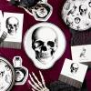 image:imageCR Gibson Apothecary Halloween Dinner Plates DieCut Skull 8 CountApothecary Skull