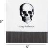 image:imageCR Gibson Assorted Beverage Napkin Apothecary Halloween  DieCut Fringe Border Black Foil Accents 20Count 5