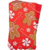 image:imageCR Gibson Guest Dinner 3Ply Napkins Boo Halloween  Scallop Edge Holographic Foil Accents 16Count 425 x 8Gingerbread Man