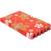 image:imageCR Gibson Guest Dinner 3Ply Napkins Boo Halloween  Scallop Edge Holographic Foil Accents 16Count 425 x 8Gingerbread Man