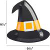 image:imageCR Gibson Halloween Lunch Plates Boo DieCut Witch Hat Shape Paper Plates 8Count 8Traditional