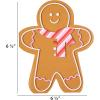 image:imageCR Gibson Lunch Napkin Apothecary Halloween Poison Bottle  Die Cut Black Foil Accents 20Count 65Gingerbread Man