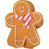 image:imageCR Gibson Lunch Napkin Apothecary Halloween Poison Bottle  Die Cut Black Foil Accents 20Count 65Gingerbread Man