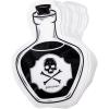 image:imageCR Gibson Lunch Napkin Apothecary Halloween Poison Bottle  Die Cut Black Foil Accents 20Count 65Poison Bottle