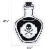 image:imageCR Gibson Lunch Napkin Apothecary Halloween Poison Bottle  Die Cut Black Foil Accents 20Count 65Poison Bottle