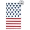 image:imageCR Gibson TW821994 Disposable Dinner Napkins and Guest Towels 425 x 8 Red White and Blue American Flag 16pcs4375 W x 775 L Pack of 12