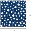 image:imageXampO Paper Goods TW721994 Disposable Dessert and Lunch Napkins for Parties 20pc 5 x 5 Blue and White American Stars5 x 5