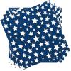 image:imageXampO Paper Goods TW721994 Disposable Dessert and Lunch Napkins for Parties 20pc 5 x 5 Blue and White American Stars5 x 5