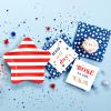 image:imageXampO Paper Goods TW721994 Disposable Dessert and Lunch Napkins for Parties 20pc 5 x 5 Blue and White American Stars5 x 5