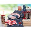 image:imageXampO Paper Goods TW721994 Disposable Dessert and Lunch Napkins for Parties 20pc 5 x 5 Blue and White American Stars5 x 5 Pack of 12