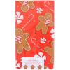 image:imageCR Gibson Guest Dinner 3Ply Napkins Boo Halloween  Scallop Edge Holographic Foil Accents 16Count 425 x 8Gingerbread Man
