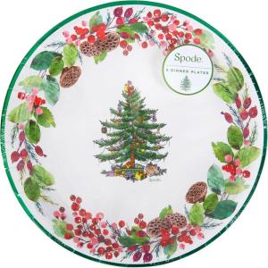 image:imageCR Gibson Apothecary Halloween Dinner Plates DieCut Skull 8 CountSpode Pinecone