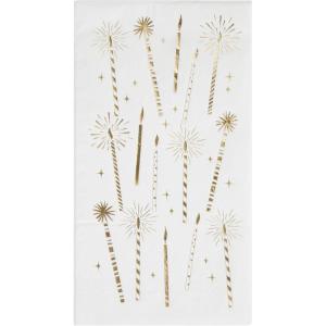 image:imageCR Gibson Guest Dinner 3Ply Napkins Boo Halloween  Scallop Edge Holographic Foil Accents 16Count 425 x 8Yay